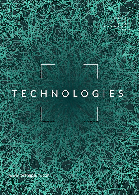 big data cover design. technology for visualization