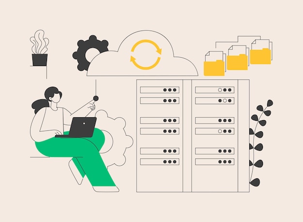 Big data engineering abstract concept vector illustration