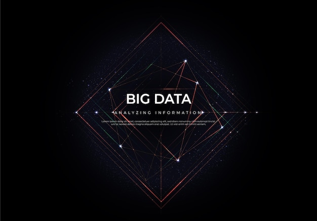 big data of future technologies, computer generated abstract