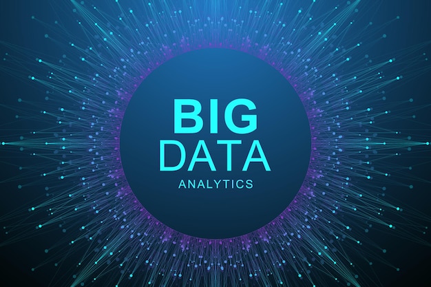 Big data visualization abstract background