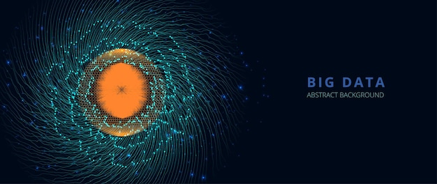 Big data visualization Futuristic infographic Information aesthetic design