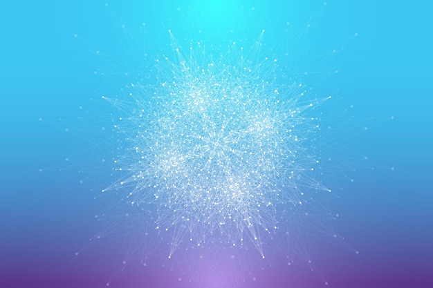 Big data visualization graphic abstract background communication perspective backdrop minimal array ...