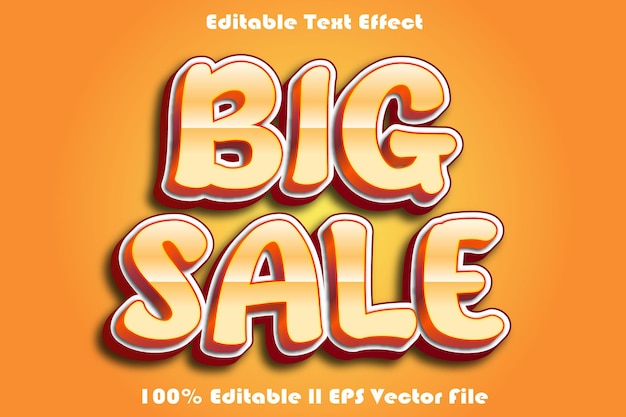 Big Sale Editable Text Effect