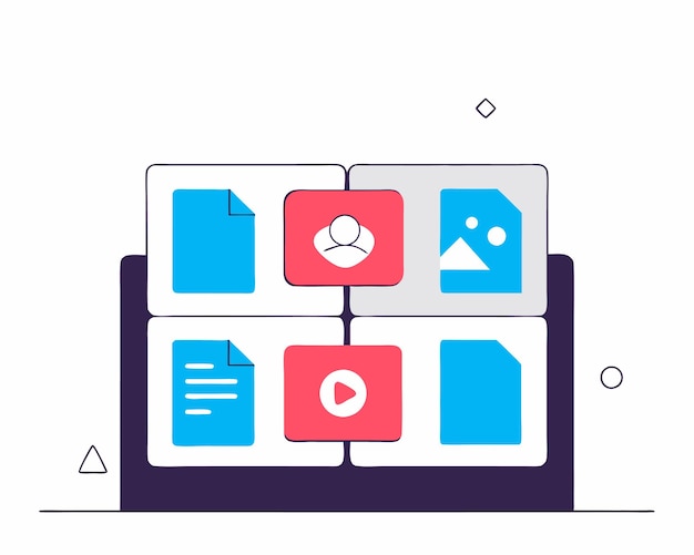 Bildfiler design illustration