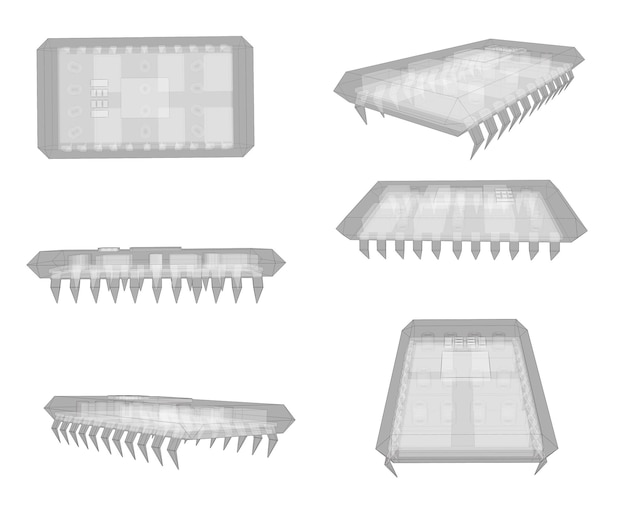 Bilgisayar için 3d vektör çip seti
