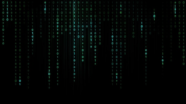 Binær kode matrix baggrund nanoteknologi
