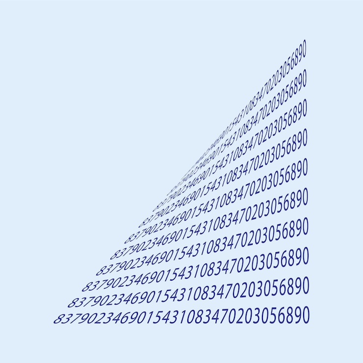 Vektör binary code abstract background