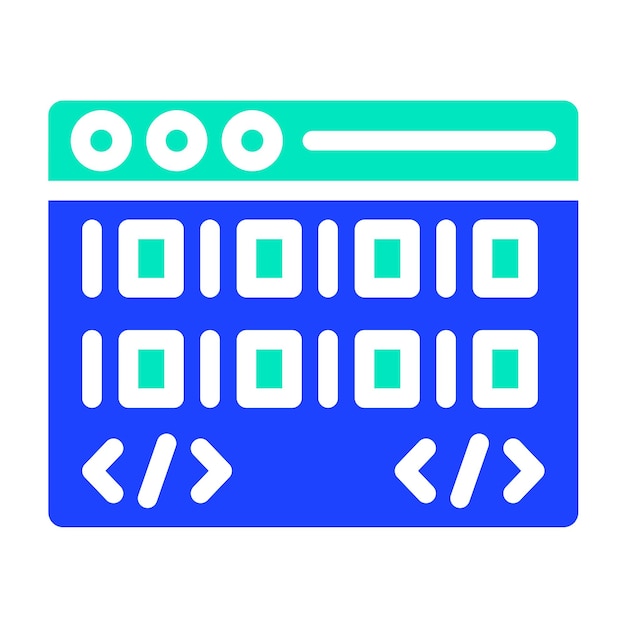 Binary code Vector Icon Design Illustration