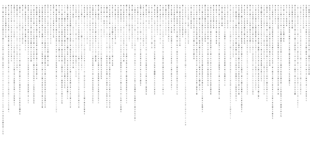 Binary code zero one abstract matrix white background with binary computer code