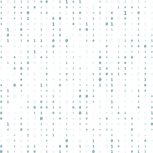 Binary code zero one matrix white background Abstract Matrix Background Binary Computer Code