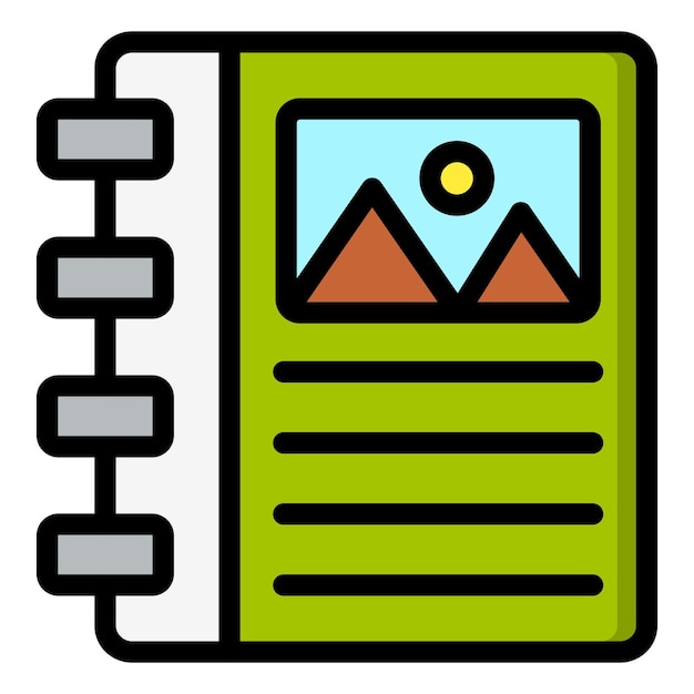 Binder Vector Icon Design Illustration