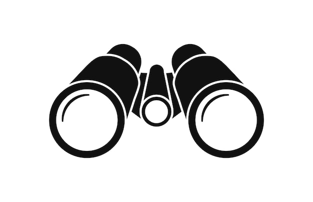 Binoculars set icon. Vector icon