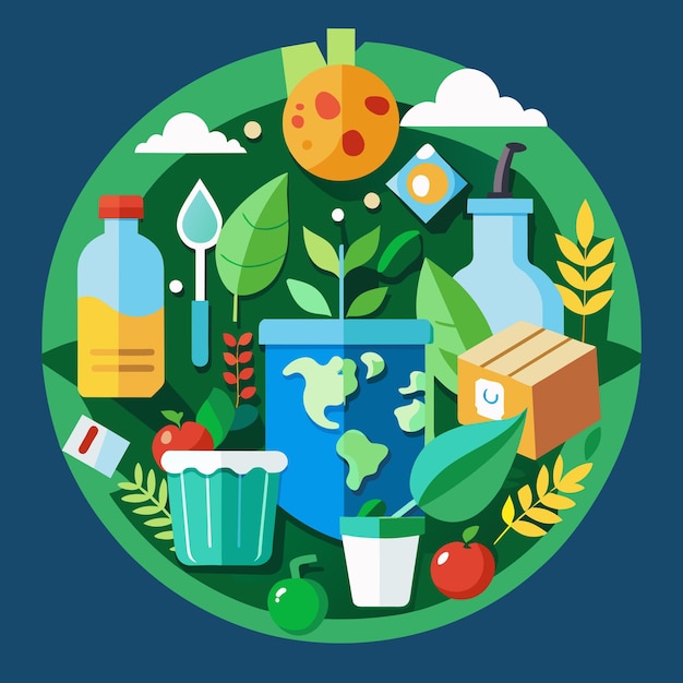 biodegradable vector graphics illustration EPS source file format lossless scaling icon design