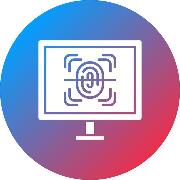 biometrics icon vector image can be used for artificial intelligence
