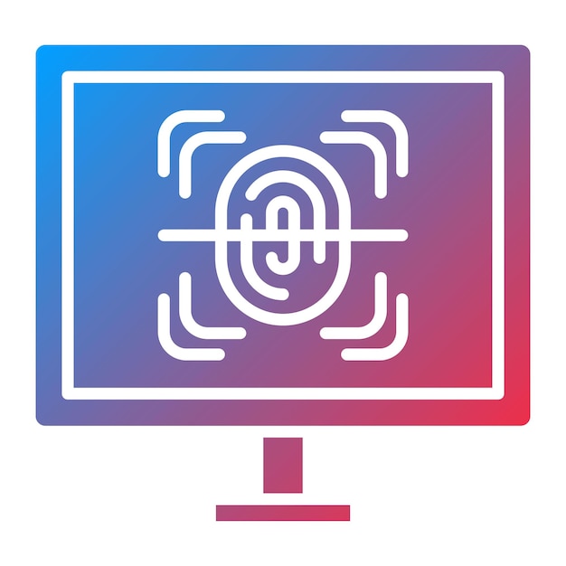 biometrics icon vector image can be used for artificial intelligence
