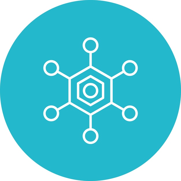 Biomolecular Interactions icon vector image Can be used for Bioengineering