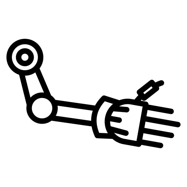 bionic arm icon vector image can be used for robotics