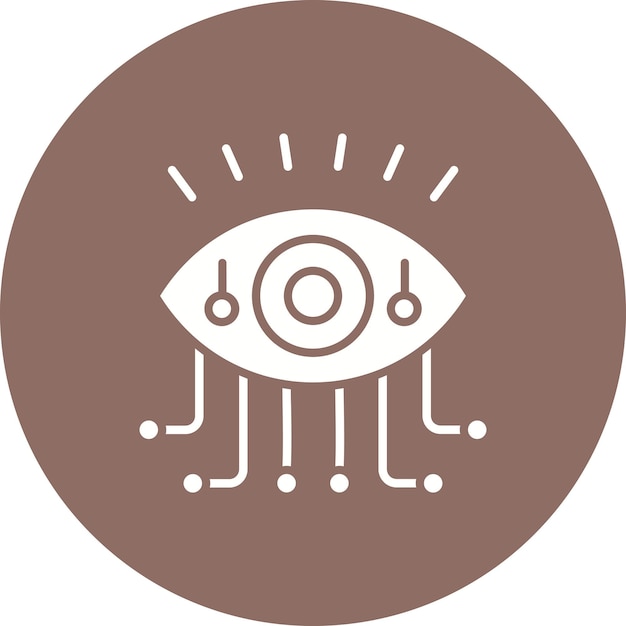 Bionic Eye icon vector image Can be used for Virtual Reality