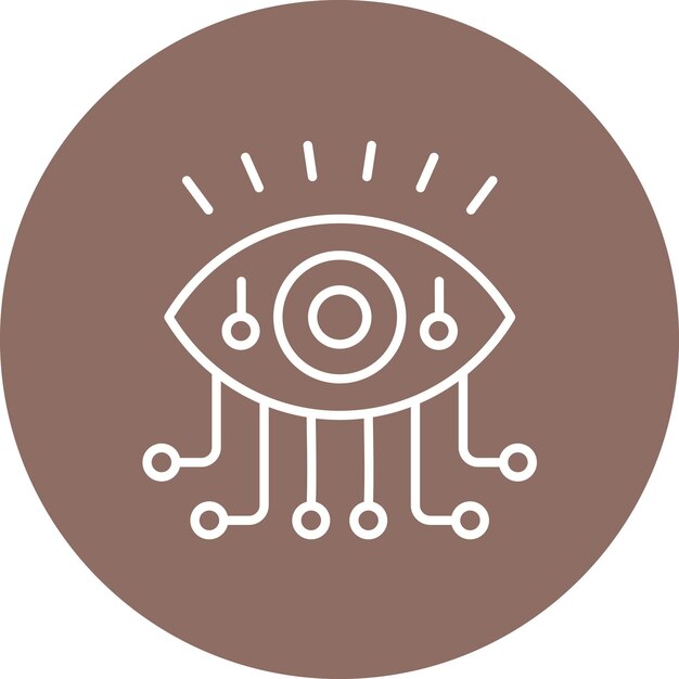 Bionic Eye icon vector image Can be used for Virtual Reality