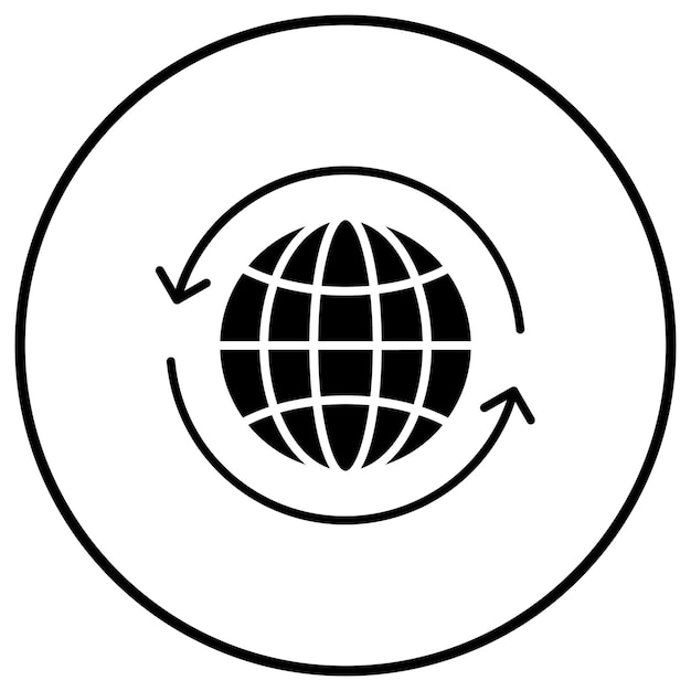 Biosphere vector icon Can be used for Renewable Energy iconset