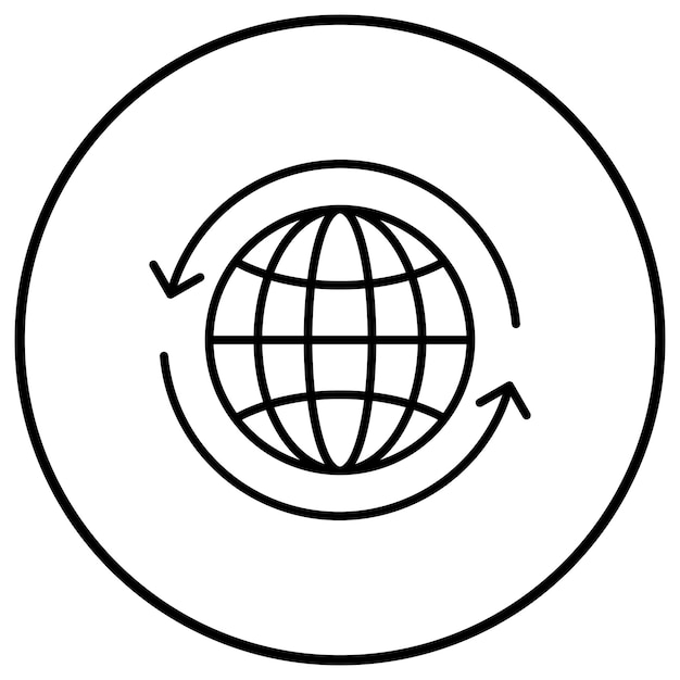Biosphere vector icon Can be used for Renewable Energy iconset