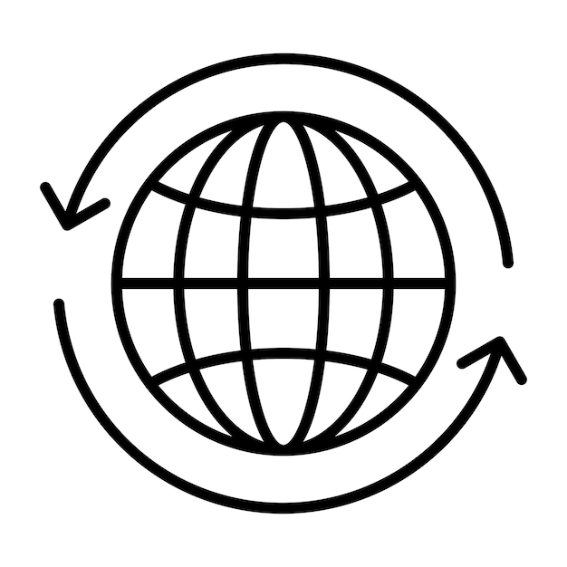 Biosphere Vector Illustration Style