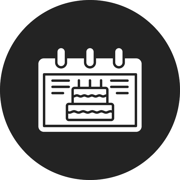 Birthday Date icon vector image Can be used for Time and Date