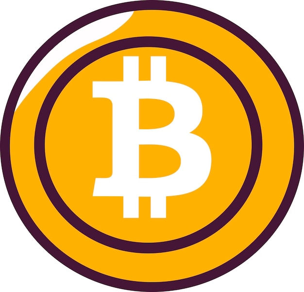 bitcoin coin simple drawing btc cryptocurrency for designers