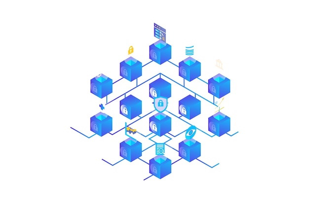 Bitcoin Cryptocurrencies Isometric