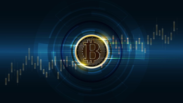 Bitcoin cryptocurrency digital money network technology background