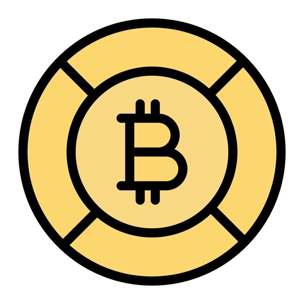 Bitcoin Vector Icon Design Illustration