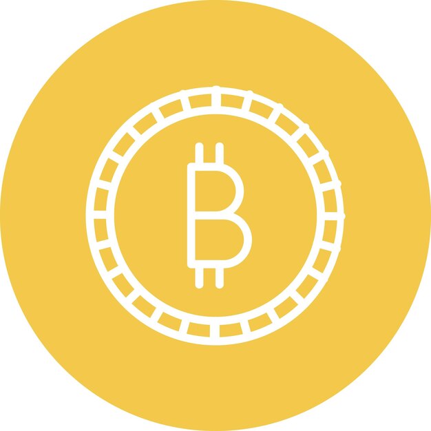 Bitcoin vector icon illustration of Banking and Finance iconset
