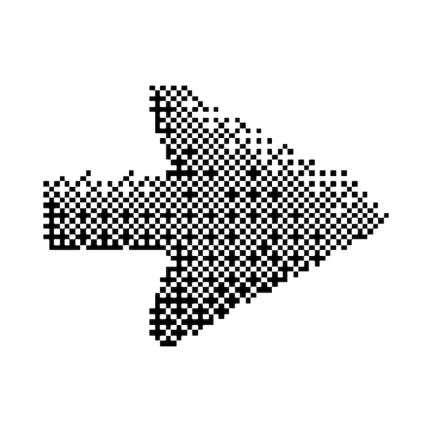 Bitmap of arrow sign icon
