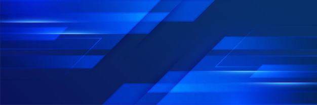 Blå abstrakt vektor lång bannerbakgrund. Modern abstrakt gradient mörk marinblå bannerbakgrund. Design för affischmall på webb-bakgrund, broschyr, flyer, landningssida och webbinarium