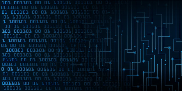 Blå cyber framtida teknologi koncept bakgrund