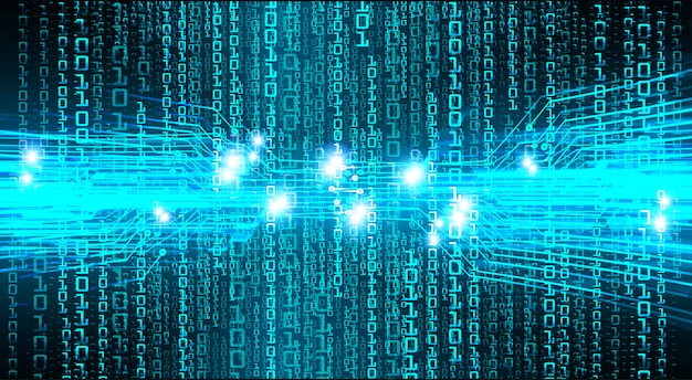 Blå cyberkrets framtida teknikkoncept bakgrund