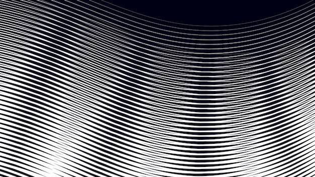Black abstract background with curve line for backdrop or presentation