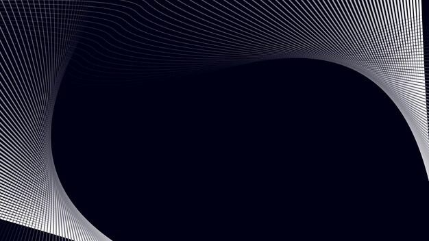 Black abstract background with curve line for backdrop or presentation