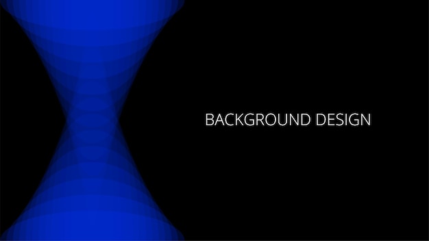 Black and blue abstract background with blended geometric pattern futuristic design Crossed cones