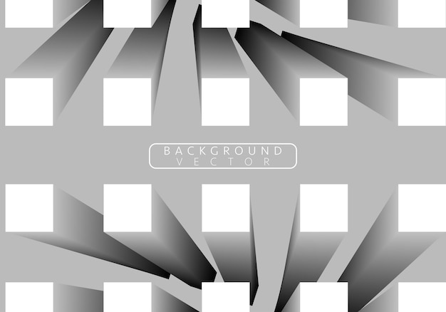 Black and white abstract halftone squares background. Vector illustration