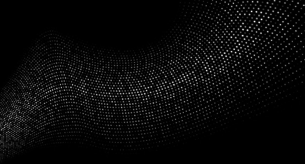 black and white dots background
