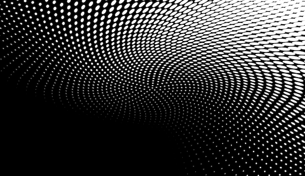 black and white dots halftone background
