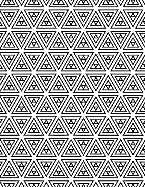 Black And White Geometric Pattern Art Deco