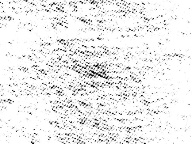 Black and white Grunge halftone vector Distress overlay texture Abstract surface dust and rough
