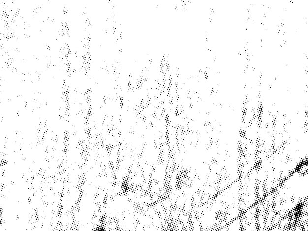 Black and white Grunge halftone vector Distress overlay texture Abstract surface dust and rough