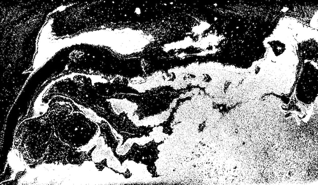 Black and White Halftone Abstract Marble Background