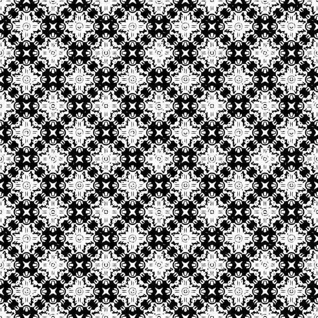 Black and white pattern texture Bw ornamental graphic design Mosaic ornaments Pattern template