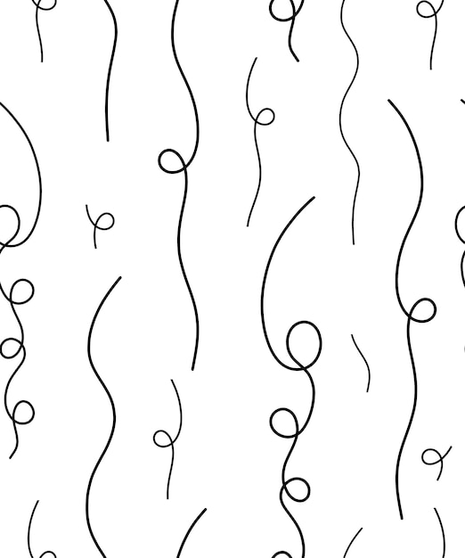 black and white pattern with a line of circles and the word's on it.