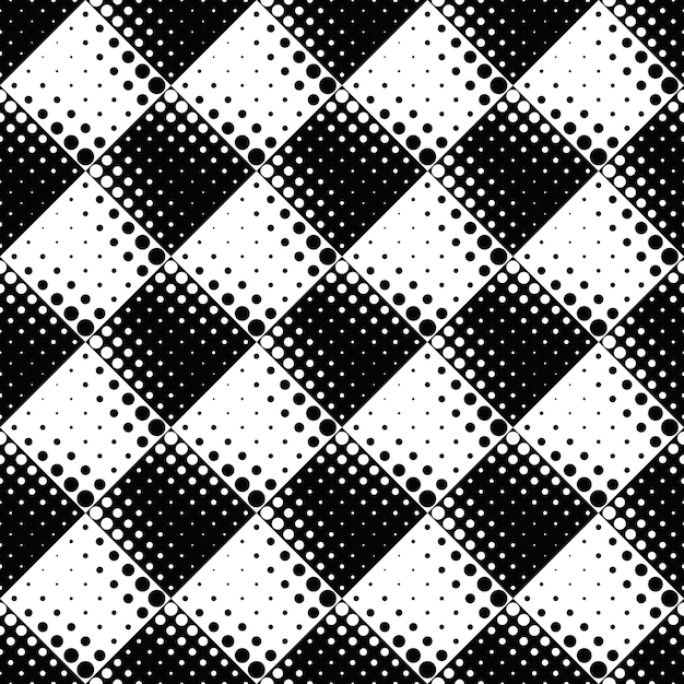 black and white seamless abstract dot pattern background