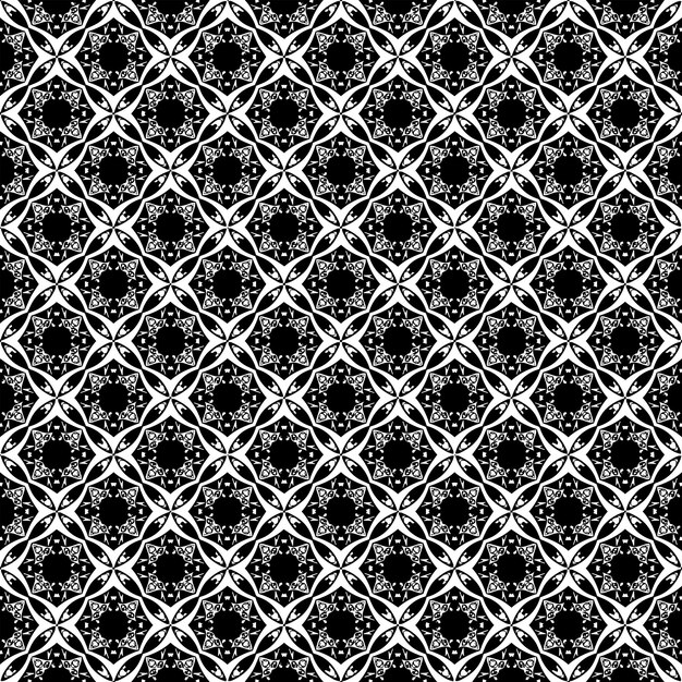 Black and white seamless abstract pattern. Background and backdrop. Grayscale ornamental design.